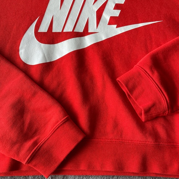2/$50 Nike Cropped Hoodie XS Red White - Picture 4 of 4